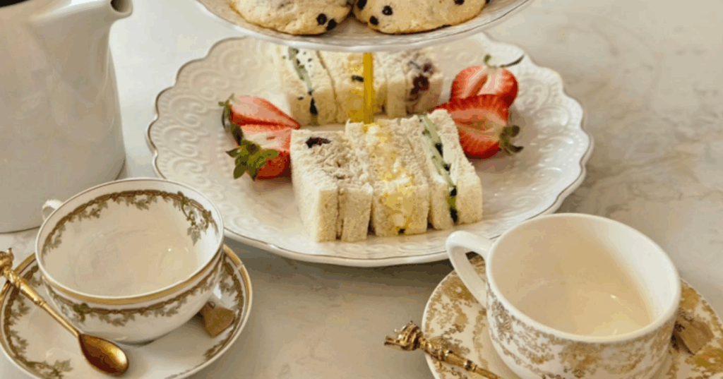 High Tea at Triple Crown Bakery in Franklin, TN, complete with tea cakes.