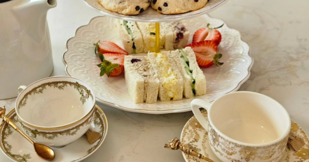 High Tea at Triple Crown Bakery in downtown Franklin, TN, complete with tea cakes.