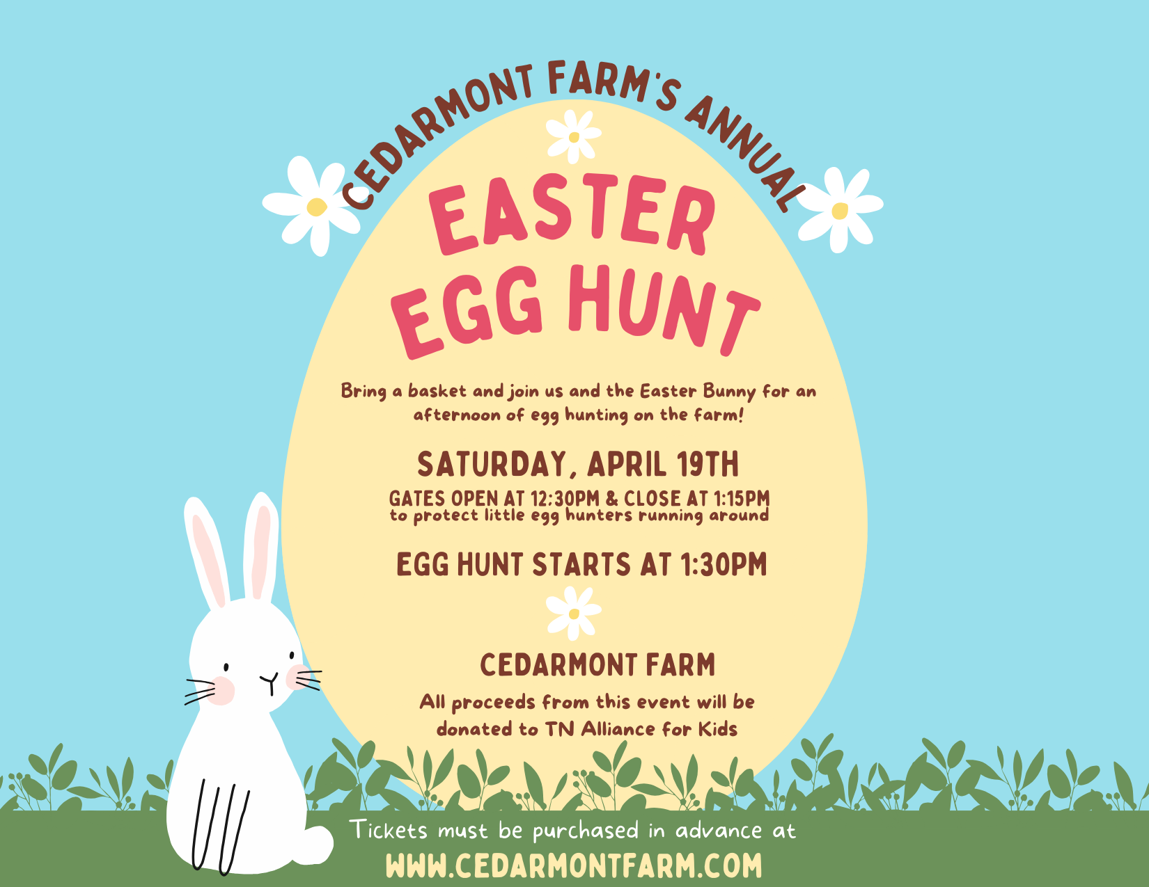 Cedarmont Farm's Annual Easter Egg Hunt Franklin, TN.