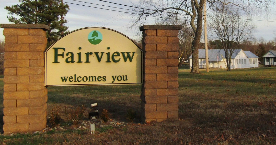 Fairview TN Welcome Sign