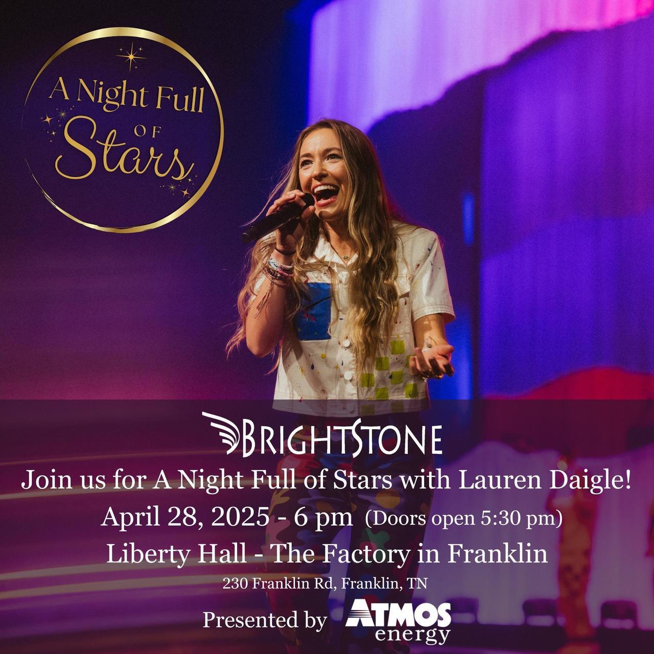 A Night Full of Stars Event in Franklin, TN to support BrightStone.