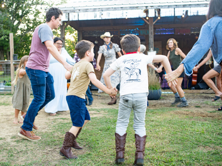 Family activities at After Hours Live Music & Neighborly Fun on the Farm in Fairview, TN at Lolly Bee Bayou.