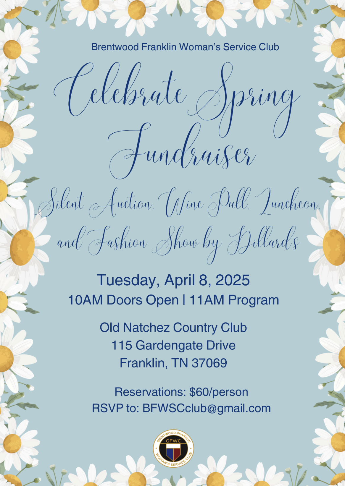 2025 Spring Fashion Show & Fundraiser in Franklin, TN.