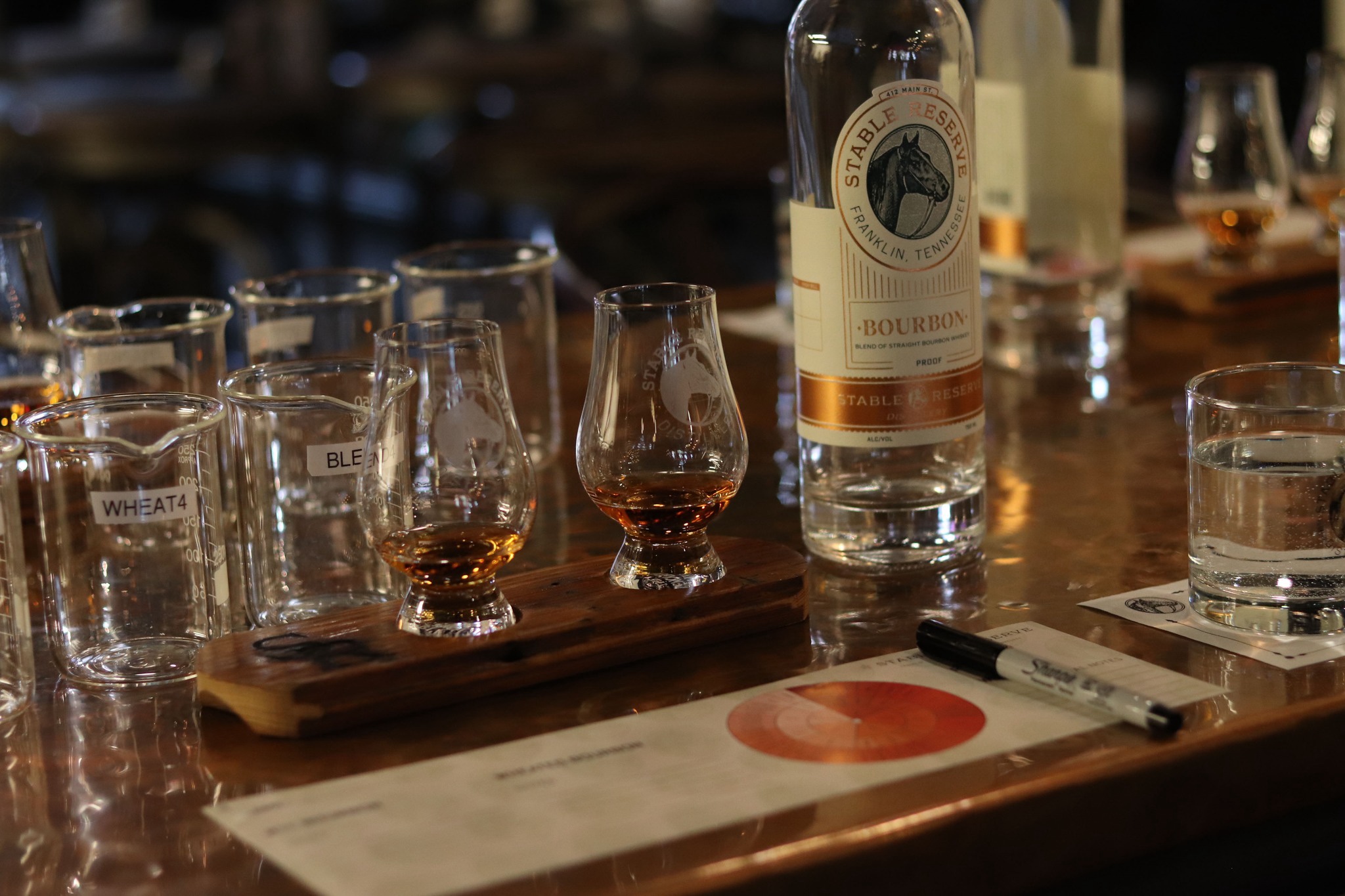 Blend Your Own Bourbon Experience at Stable Reserve in downtown Franklin.