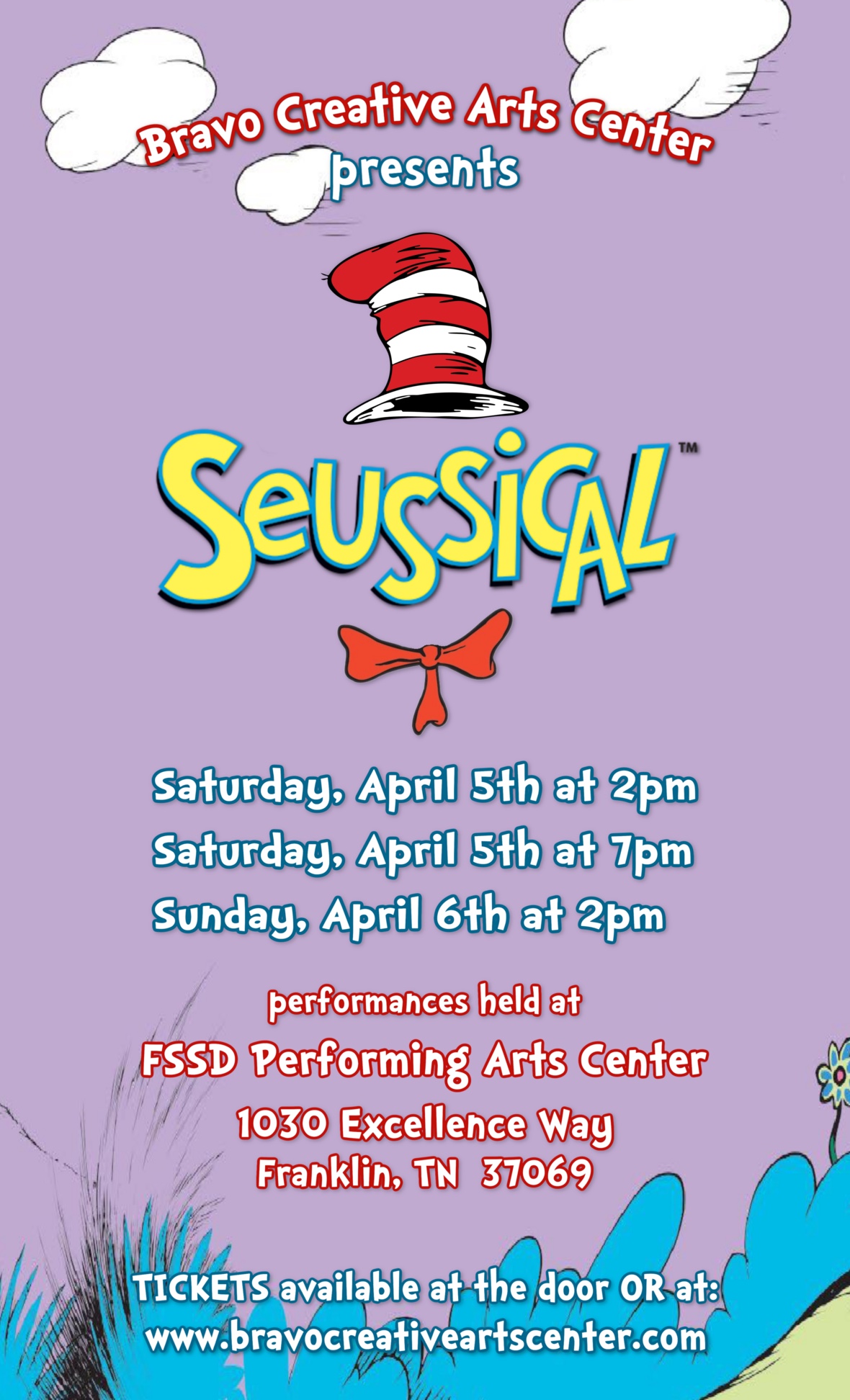 Bravo Creative Arts Center Presents Seussical in Franklin, Tenn.