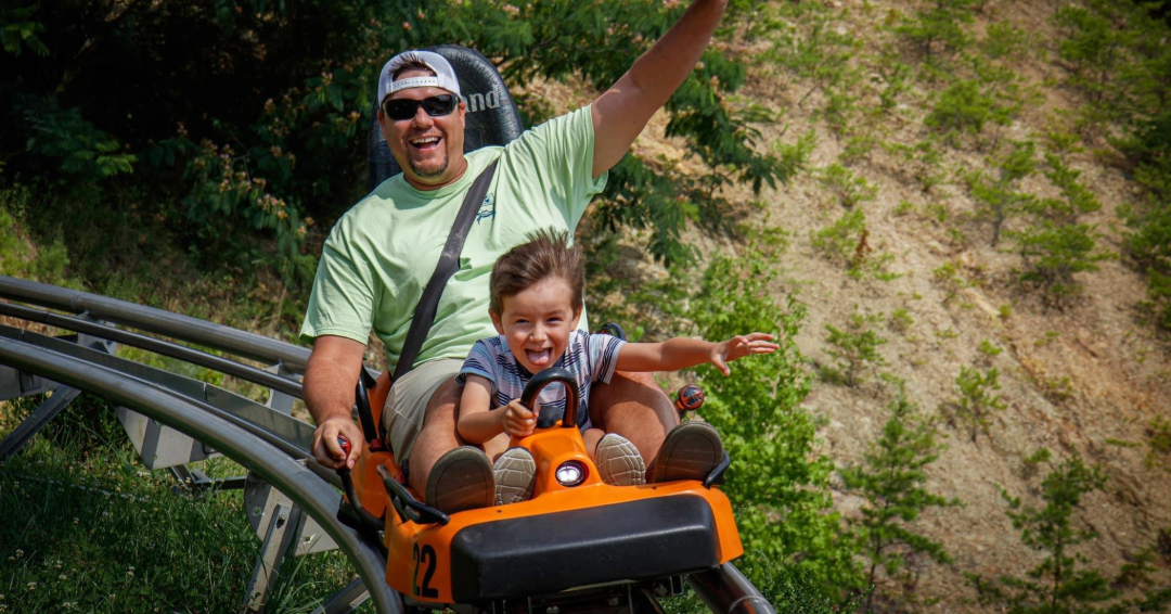 Rocky Top Mountain Coaster in Pigeon Forge, Tennessee offers riders an exhilarating journey through the scenic Smoky Mountains.