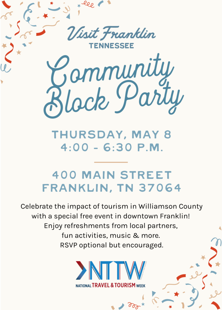 National Travel and Tourism Week Community Block Party