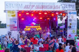 Live music and crowd at the City of Fairview Independence Day Celebration in Fairview, Tennessee