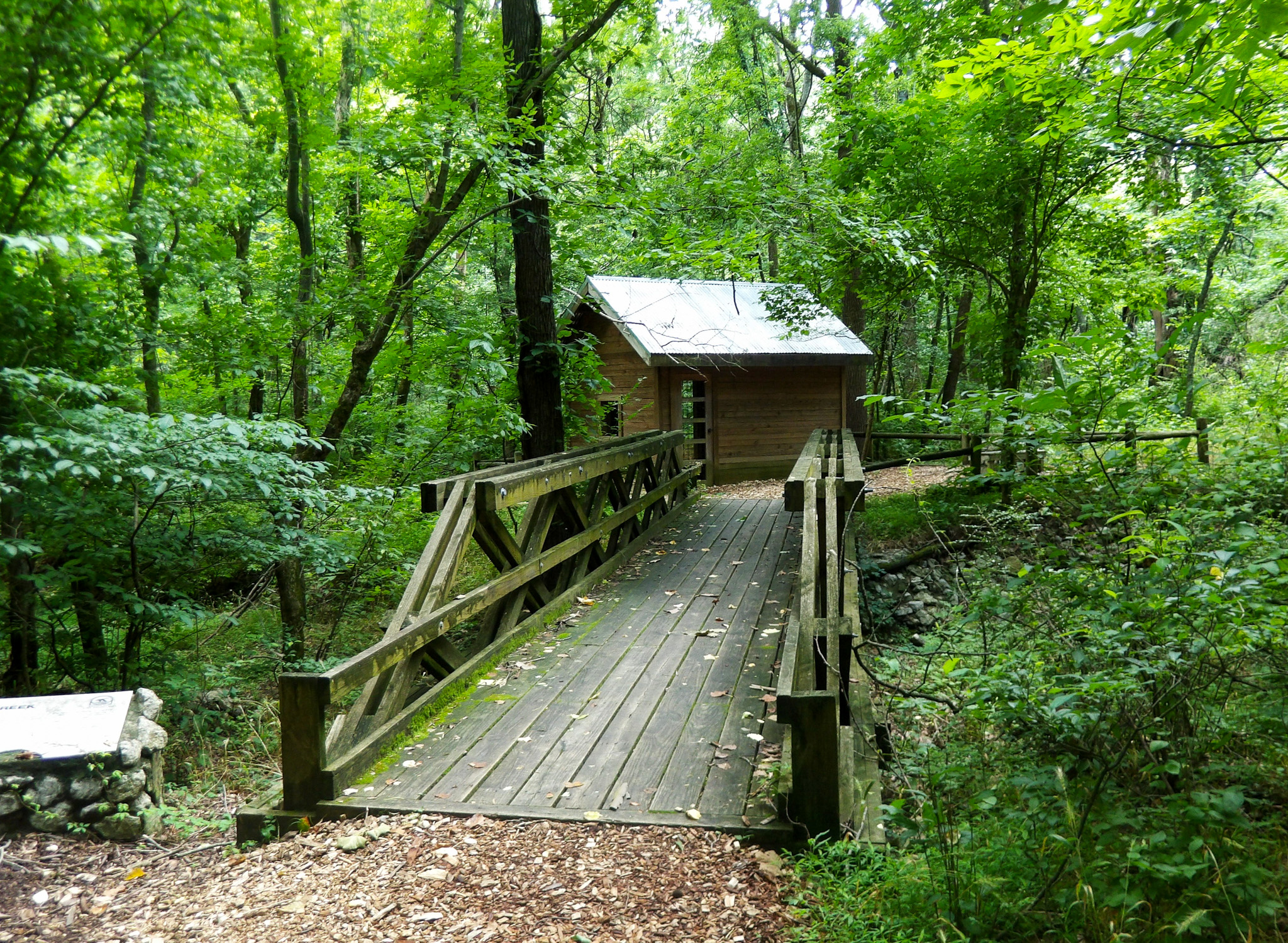 Hike at Radnor Lake State Park in Nashville, Tennessee: Historic Valve House.