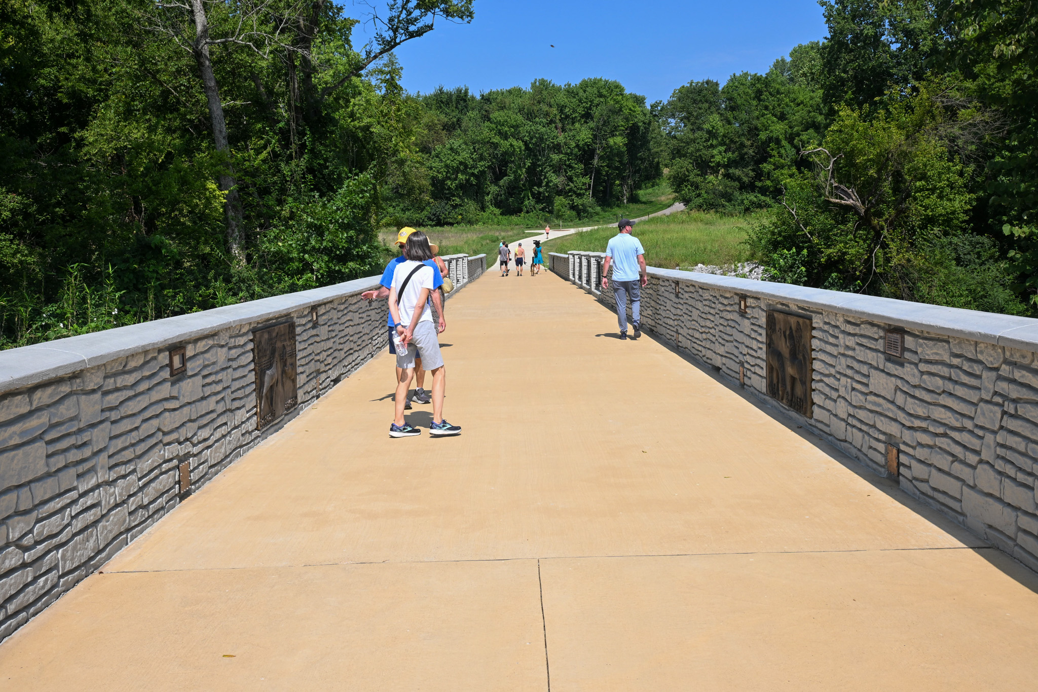 Artwork on Harlinsdale Farm Pedestrian Bridge Franklin, TN.