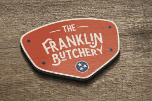 The Franklin Butchery sign in Franklin Tennessee