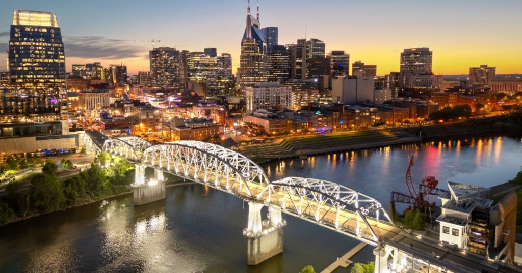 Nashville, Tennessee Downtown Skyline