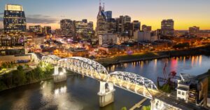 Nashville, Tennessee Downtown Skyline
