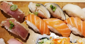 Bodeli Sushi in Franklin, Tennessee has a sushi conveyor belt.