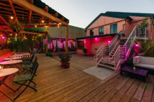 Flamingo Cocktail Club in Nashville, Tennessee, in the Wedgewood Houston - WeHo neighborhood.