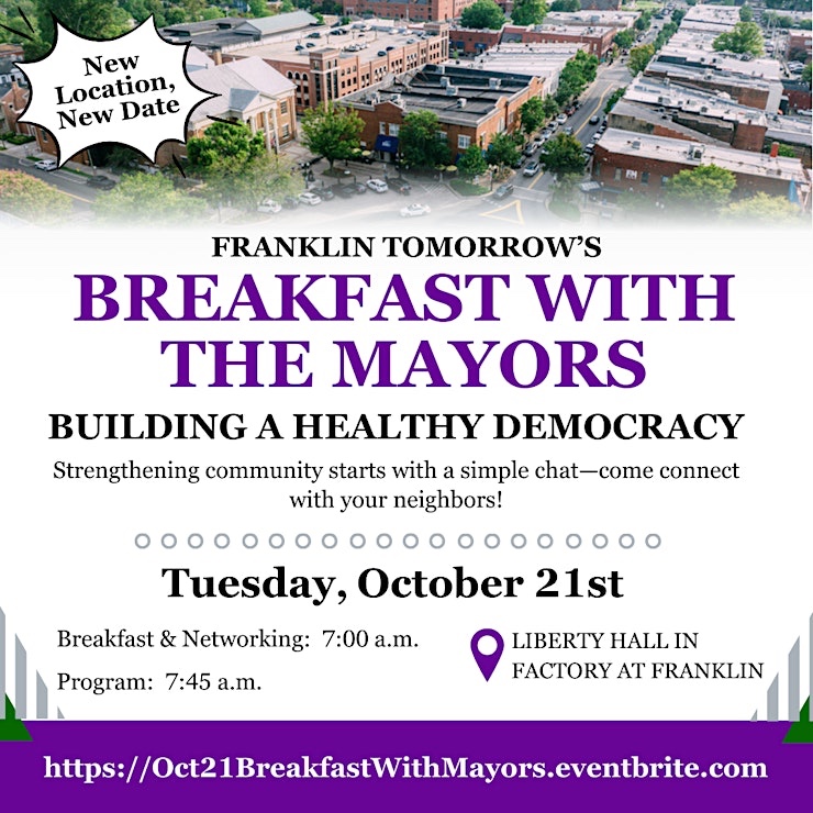 Franklin Tomorrow Breakfast With the Mayors.