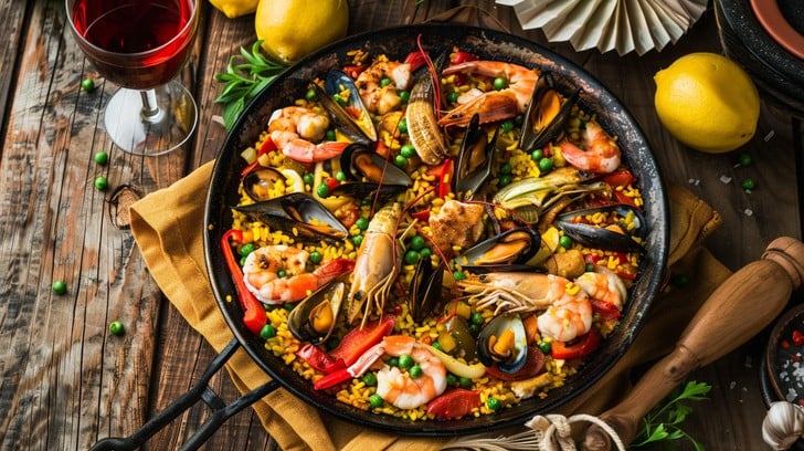Paella and Wine Tasting Dinner in downtown Franklin at The Harpeth Hotel by 1799 Kitchen & Bar Room.