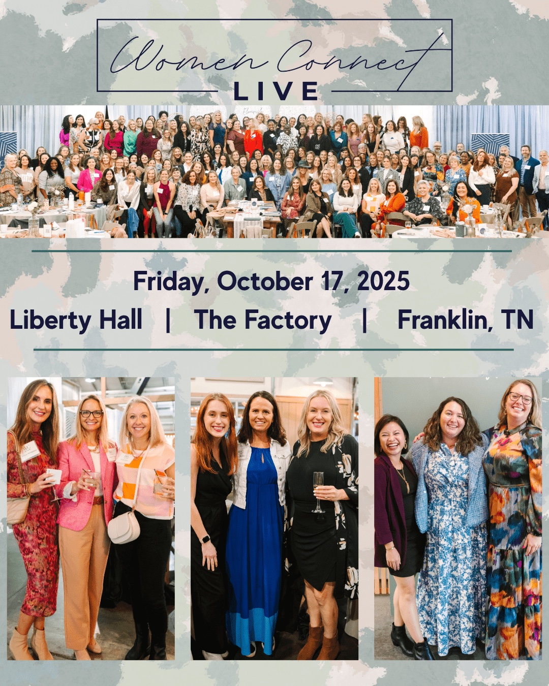 Women Connect LIVE 2025 in Franklin, Tennessee at The Factory at Franklin.
