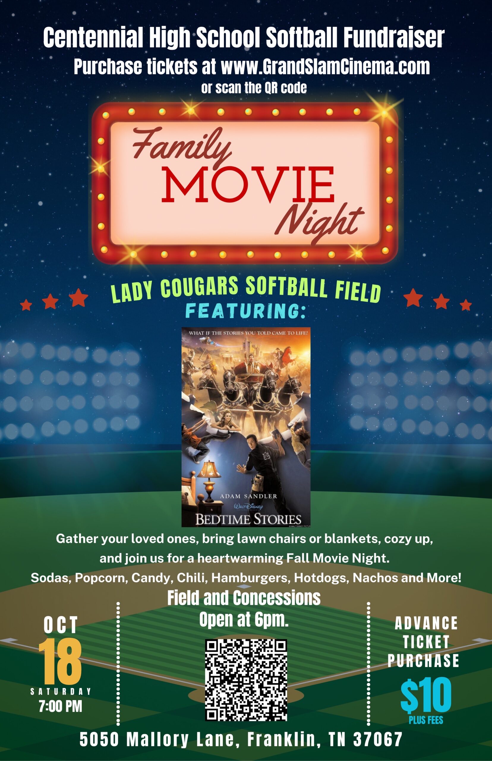 Family Movie Night- Bedtime Stories in Franklin, TN.