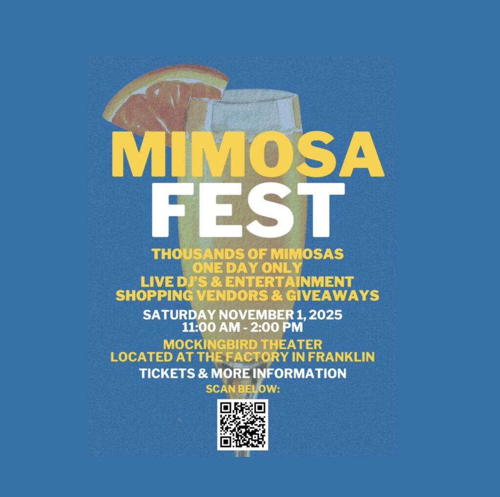 Franklin Mimosa Fest in Franklin, TN at the Mockingbird Theater at The Factory at Franklin.