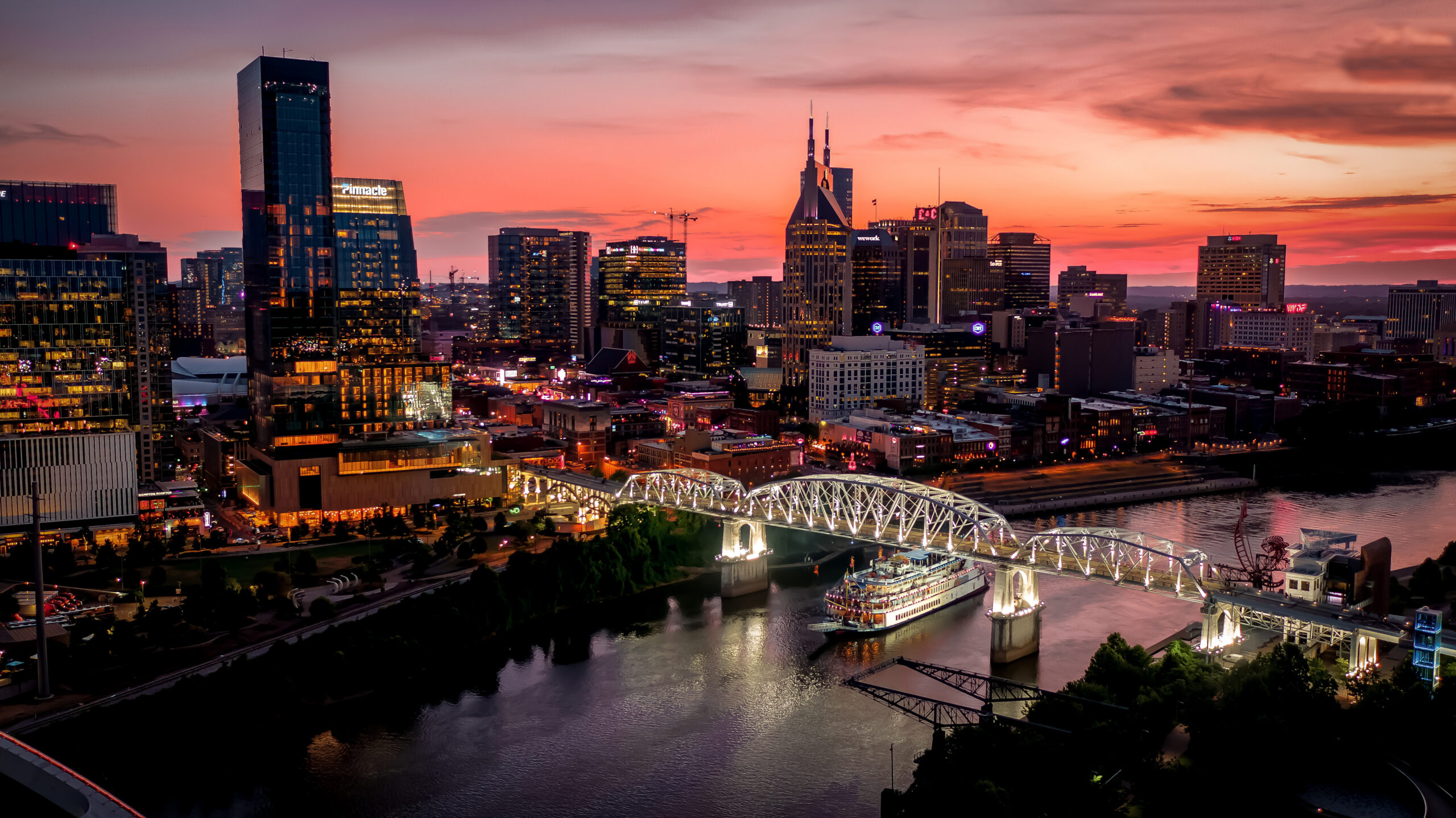 General Jackson Showboat Nashville TN Cruise Experiences_Nashville Skyline
