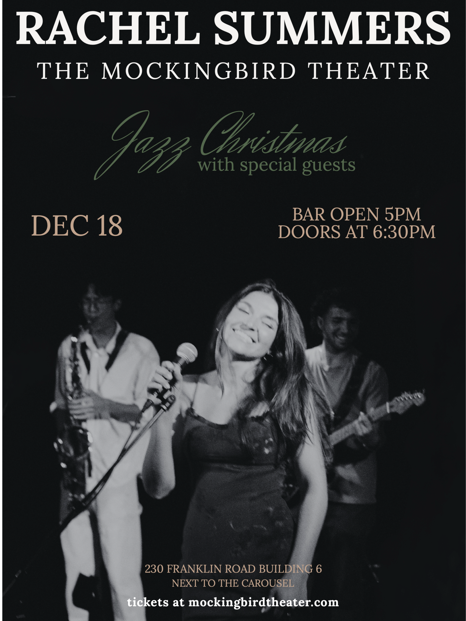 Rachel Summers Jazz Christmas Franklin, TN Rachel Summers Jazz Christmas event in Franklin, TN.