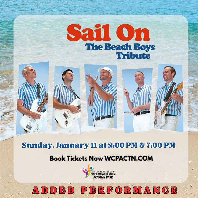 Sail On- The Beach Boys Tribute in Franklin, Tenn..