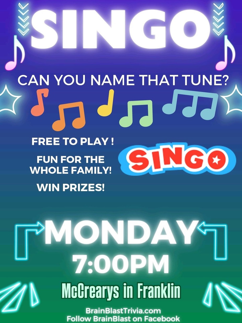 Singo Night at McCreary's Franklin!