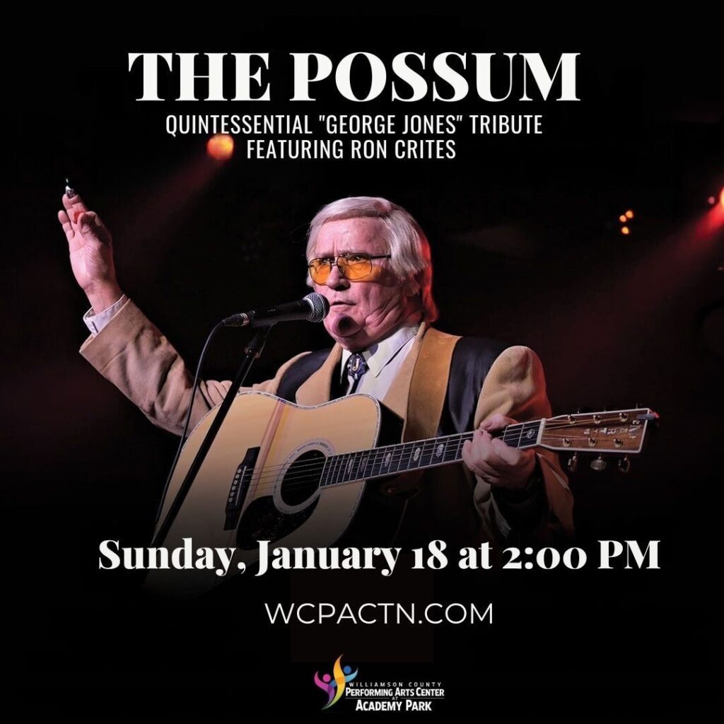 The Possum- Quintessential George Jones Tribute Featuring Ron Crites in Franklin, Tenn.