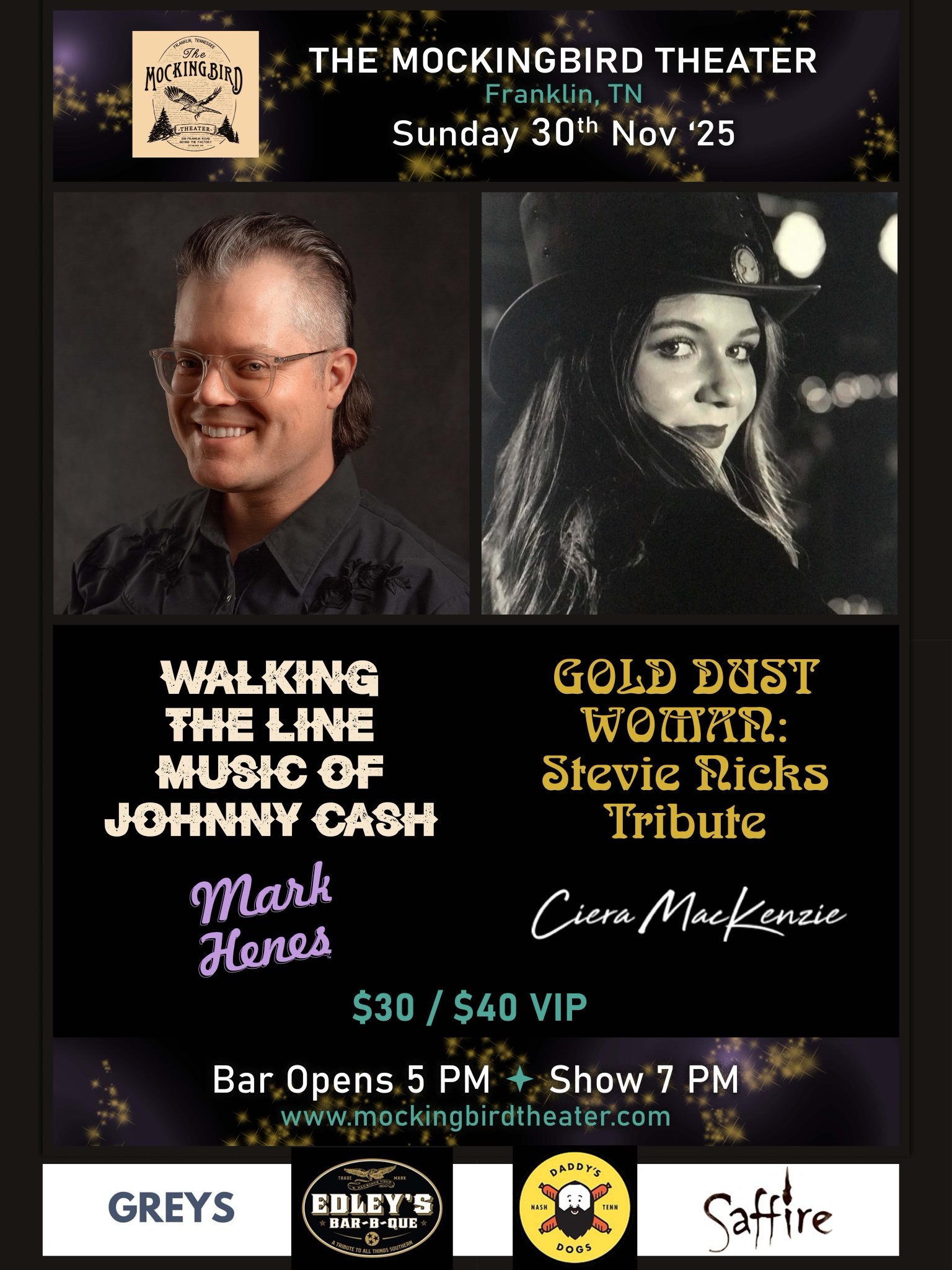 Walking the Line Music of Johnny Cash & Gold Dust Woman Steve Nicks Tribute Franklin, TN Walking the Line Music of Johnny Cash & Gold Dust Woman Steve Nicks Tribute Franklin, TN.