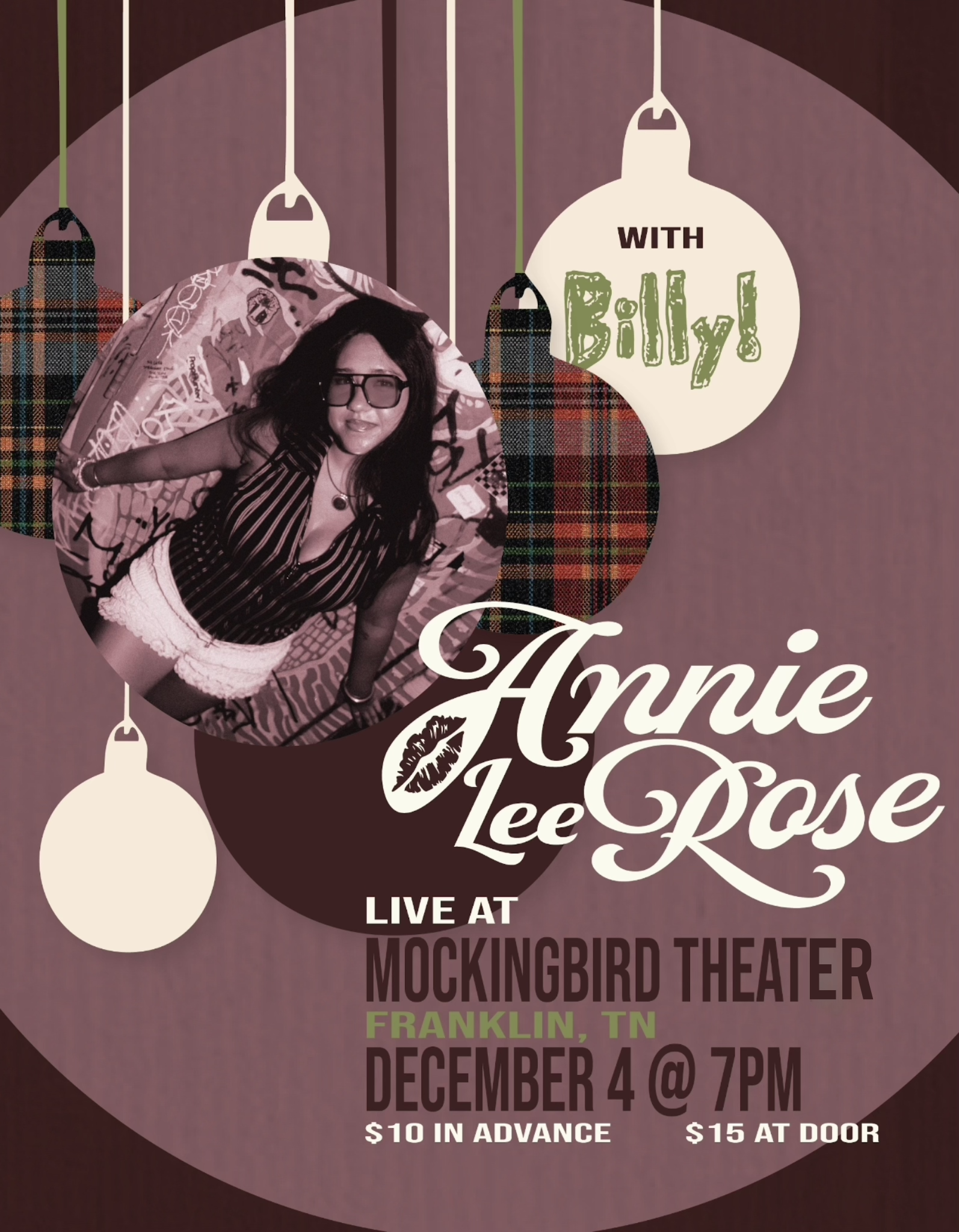 Annie Lee Rose w: Special Guest Billy at The Mockingbird Theater.