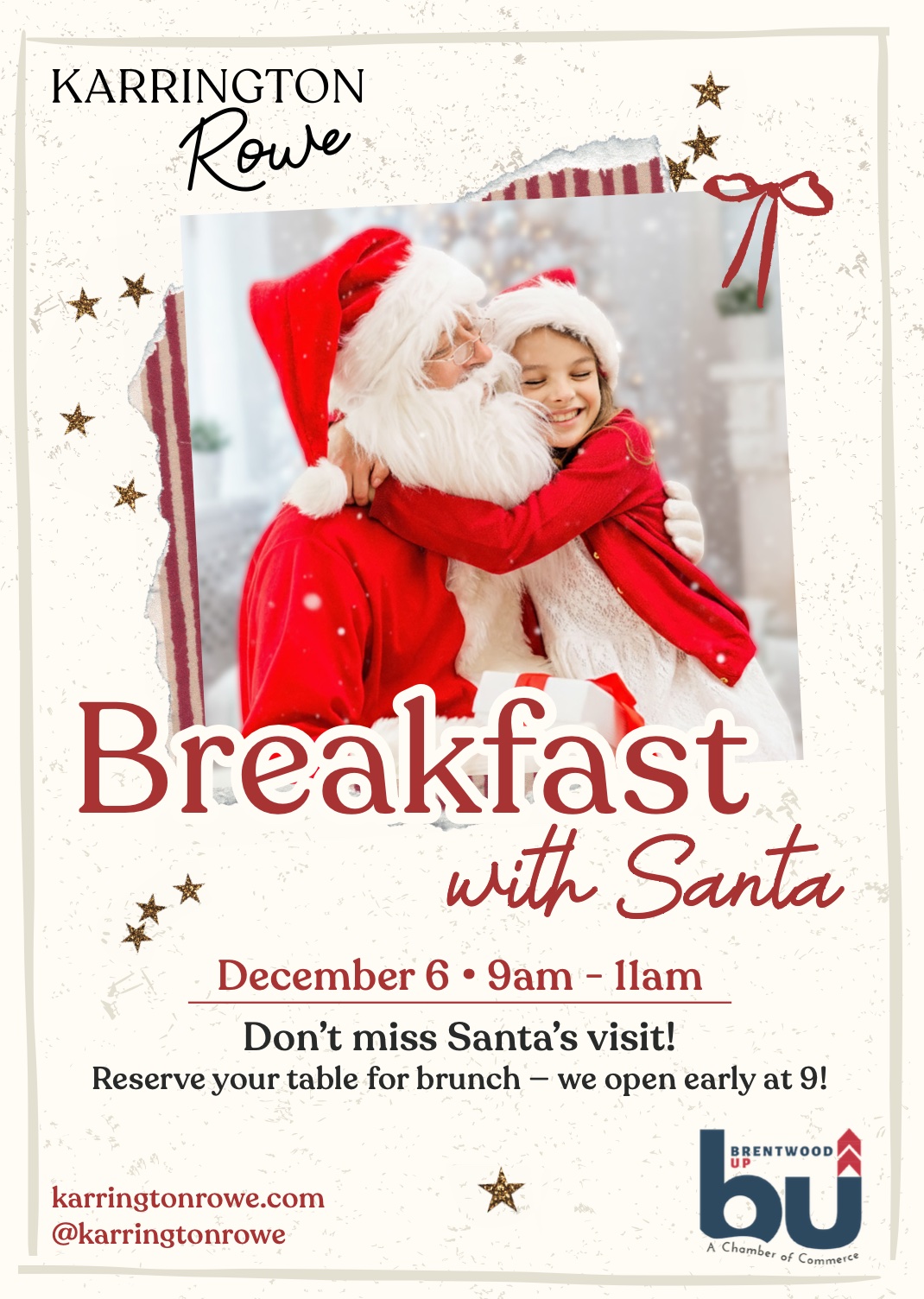 Breakfast with Santa event Brentwood, TN Karrington Rowe