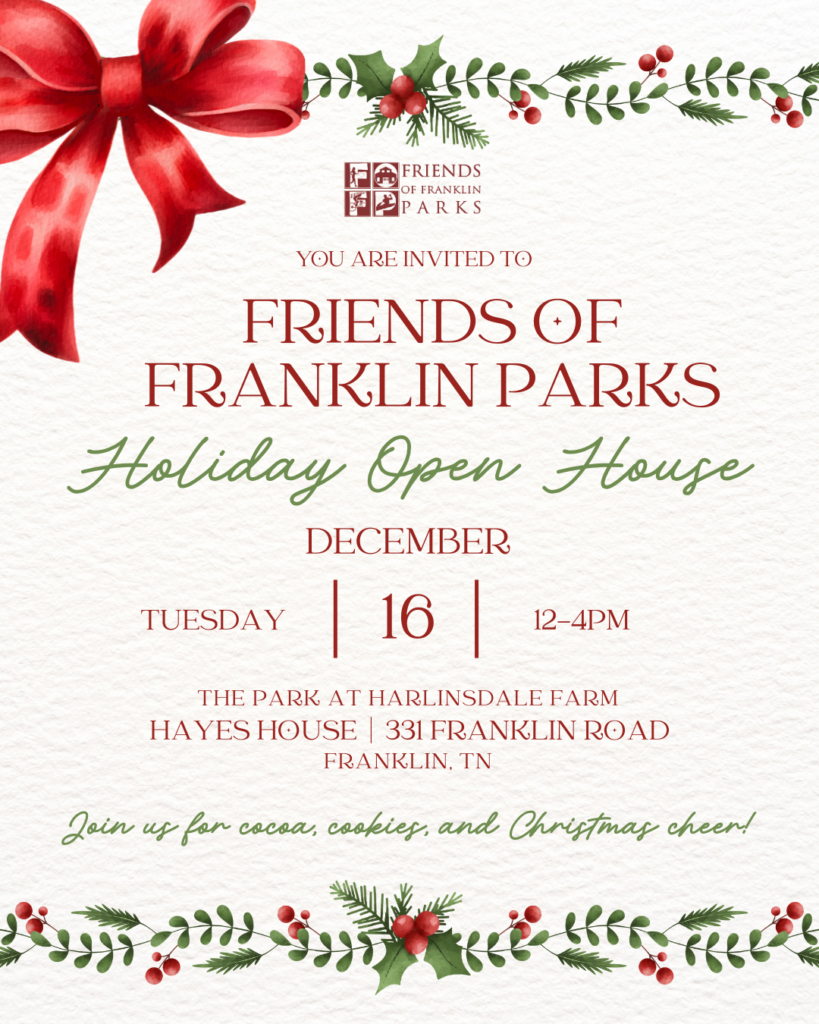 Friends of Franklin Parks Holiday Open House in Franklin, Tenn.