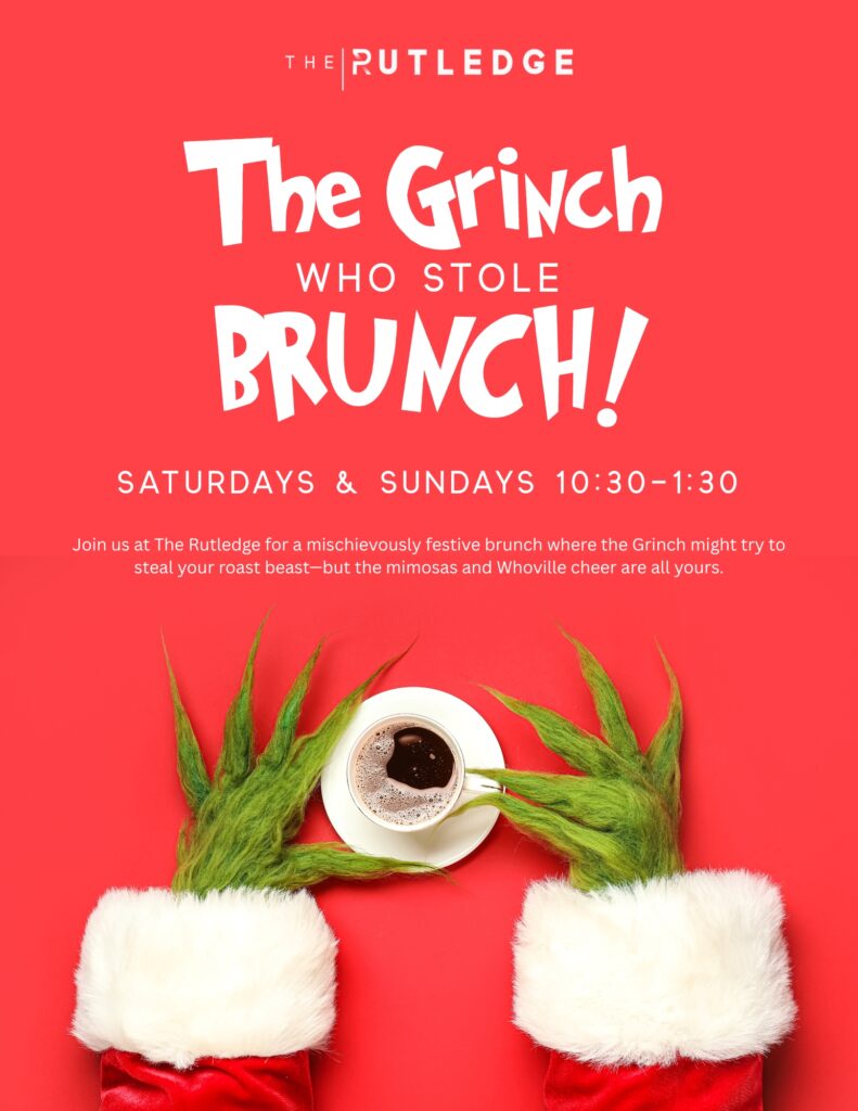 Grinchmas Brunch in Franklin, TN, Brunch at The Rutledge.