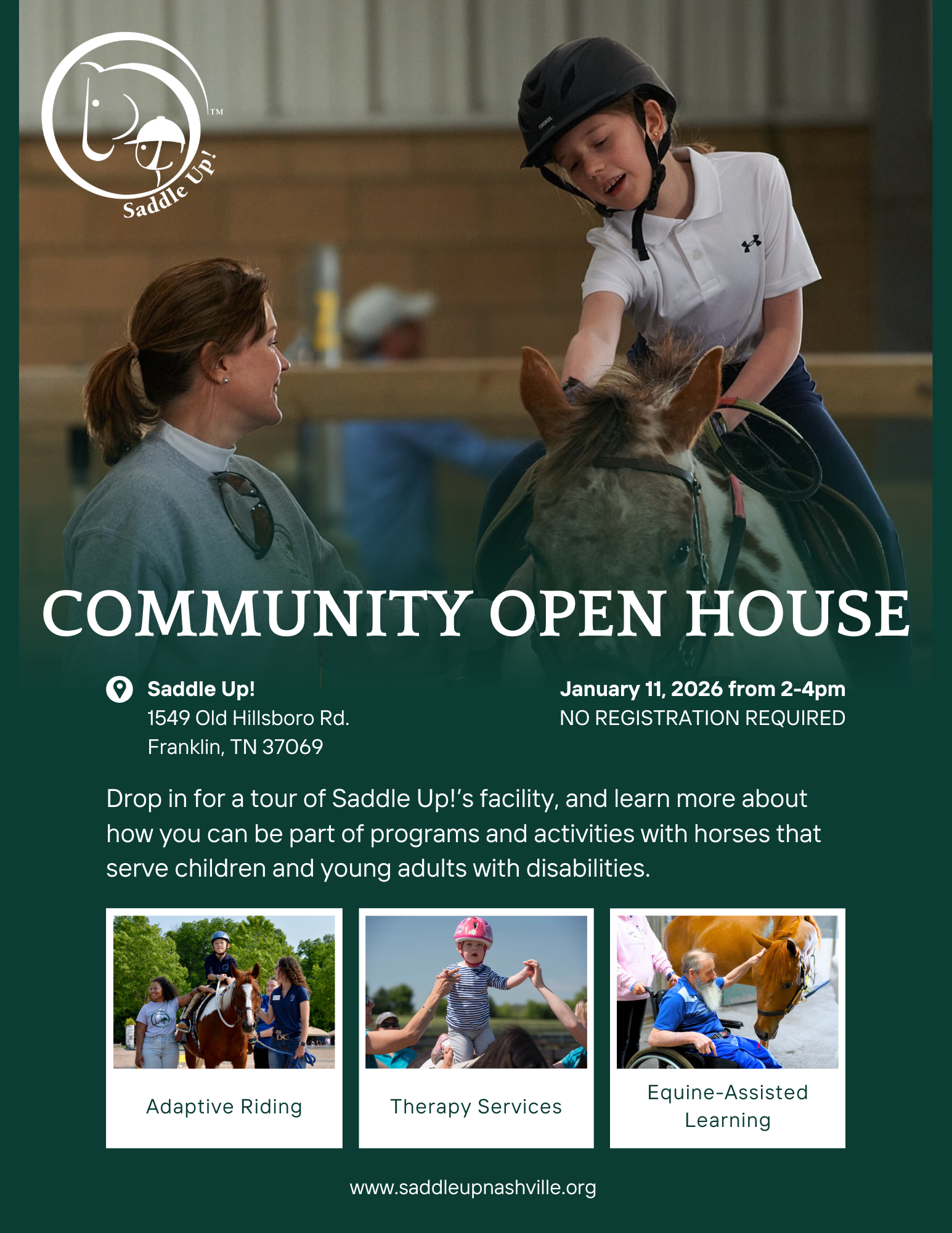 Saddle Up! Community Open House in Franklin.
