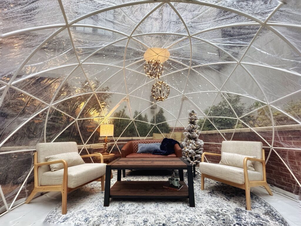 The Harpeth Winter Wonderland Igloo Experience Franklin, TN.