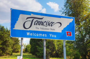 Tennessee Welcomes You Volunteer State Sign