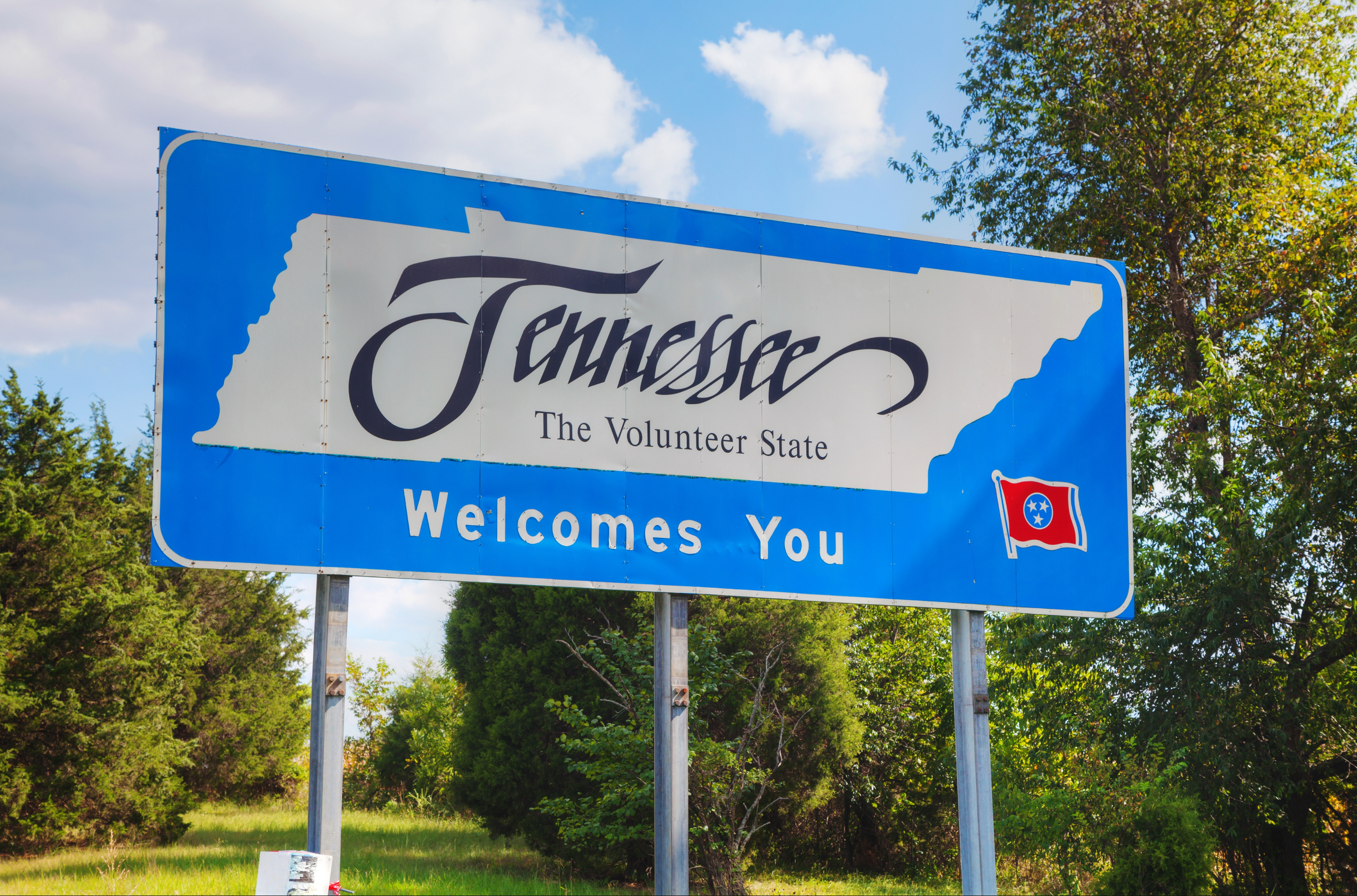 Tennessee Welcomes You Volunteer State Sign