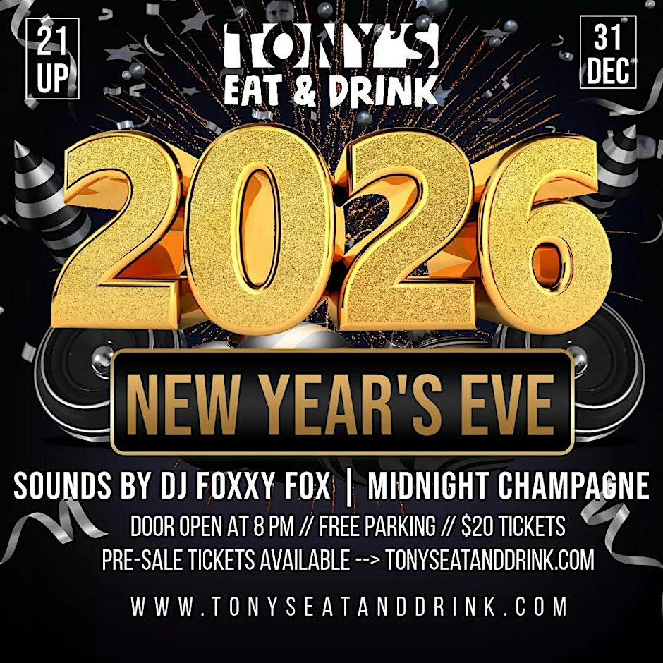 Tony's New Year's Eve 2026 in Franklin, Tenn.