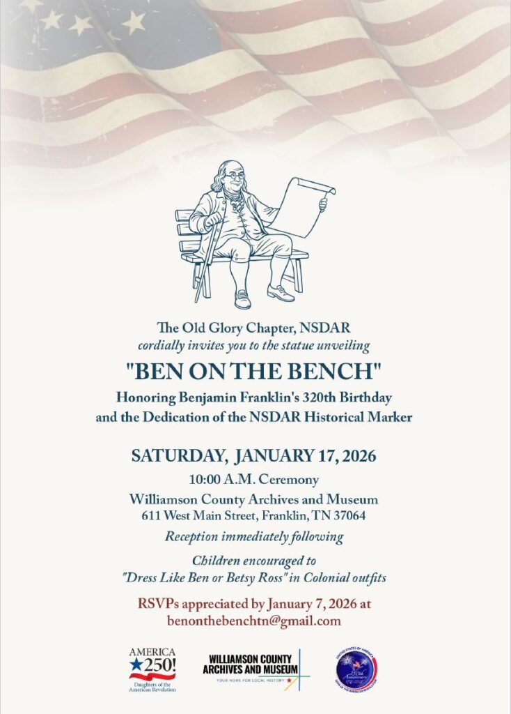 Ben On The Bench Statue Unveiling in Franklin, TN.