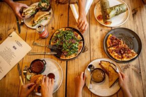 Herban Market in Franklin, TN is a restaurant, coffee bar, beer and wine bar, grocery, bakery, and more that offers organic foods, and healthy food and drink options.