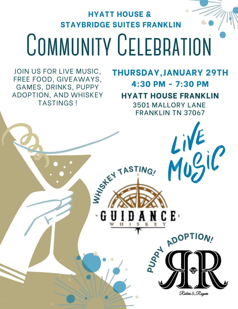 Hyatt House & Staybridge Suites Franklin Community Celebration in Franklin, TN.