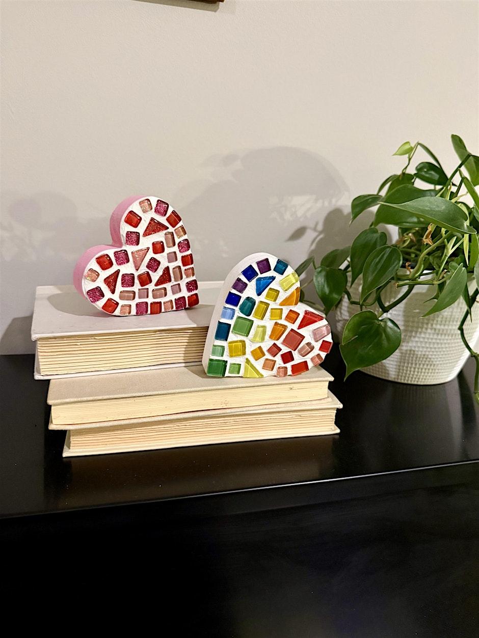 Valentine Mosaic Craft Workshop at Fozzy’s in Franklin, TN.