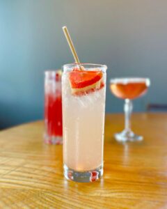 In Franklin, TN, pink Valentine's Day drinks are served at Scouts Pub.