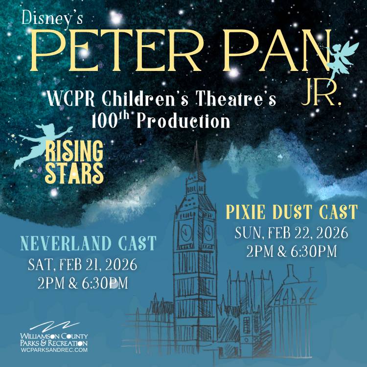 WCPR Children's Theatre's Rising Stars presents Disney's Peter Pan Jr. in Franklin, Tenn.