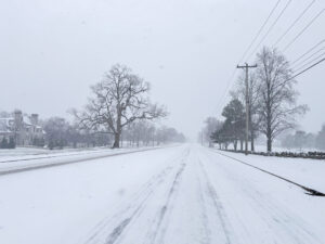 Winter Snow Storm Brentwood, Franklin, TN Williamson County Roads.