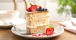 Piece of cake with strawberries, Franklin, TN