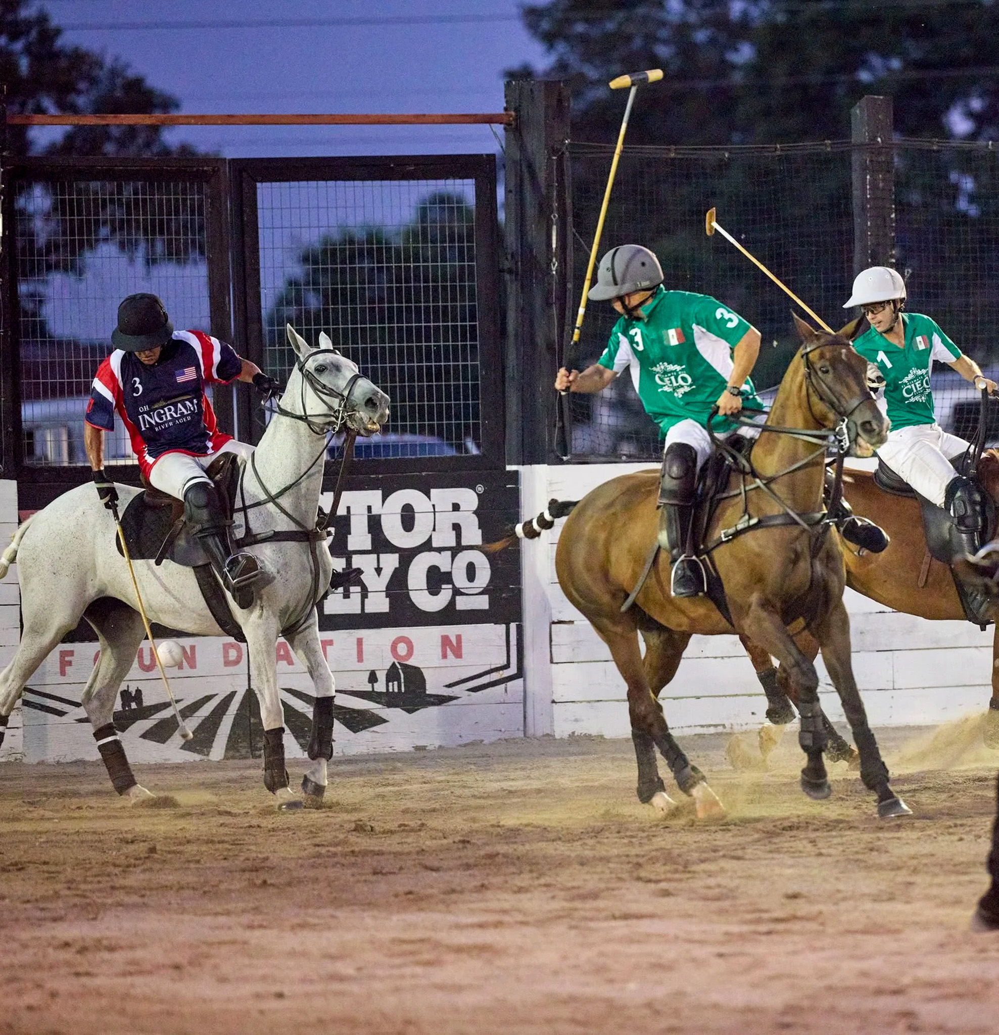 Battle of the Bourbons Tennessee vs. Kentucky Arena Polo Match in Franklin, TN at the Tractor Supply Co. Arena.