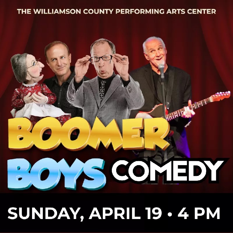 Boomer Boys Comedy Show in Franklin, TN at the Williamson County Performing Arts Center.