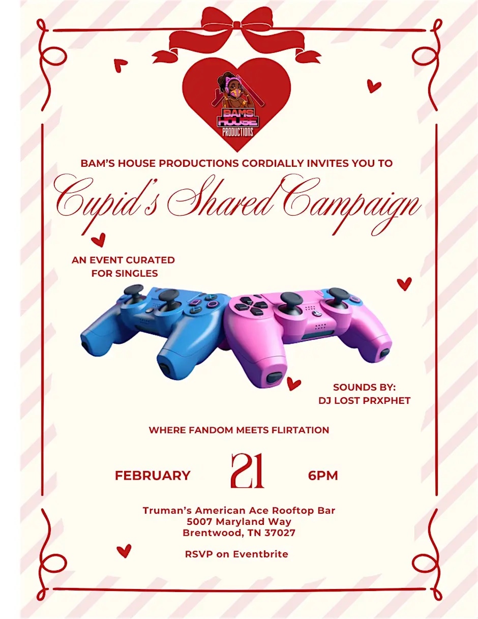 Cupid's Shared Campaign Event Valentine's Day Brentwood TN.
